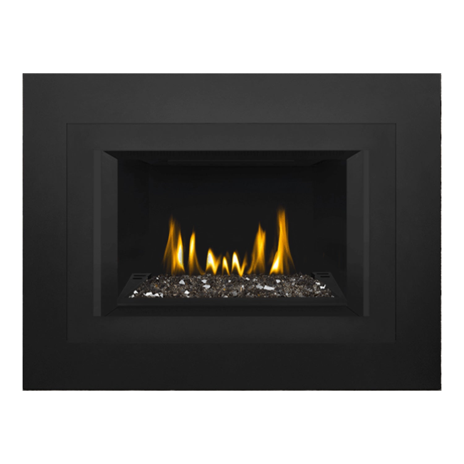 Napoleon GDIG3N-1 Oakville Series Electronic Ignition Direct Vent Gas Fireplace Insert with Glass Ember Bed