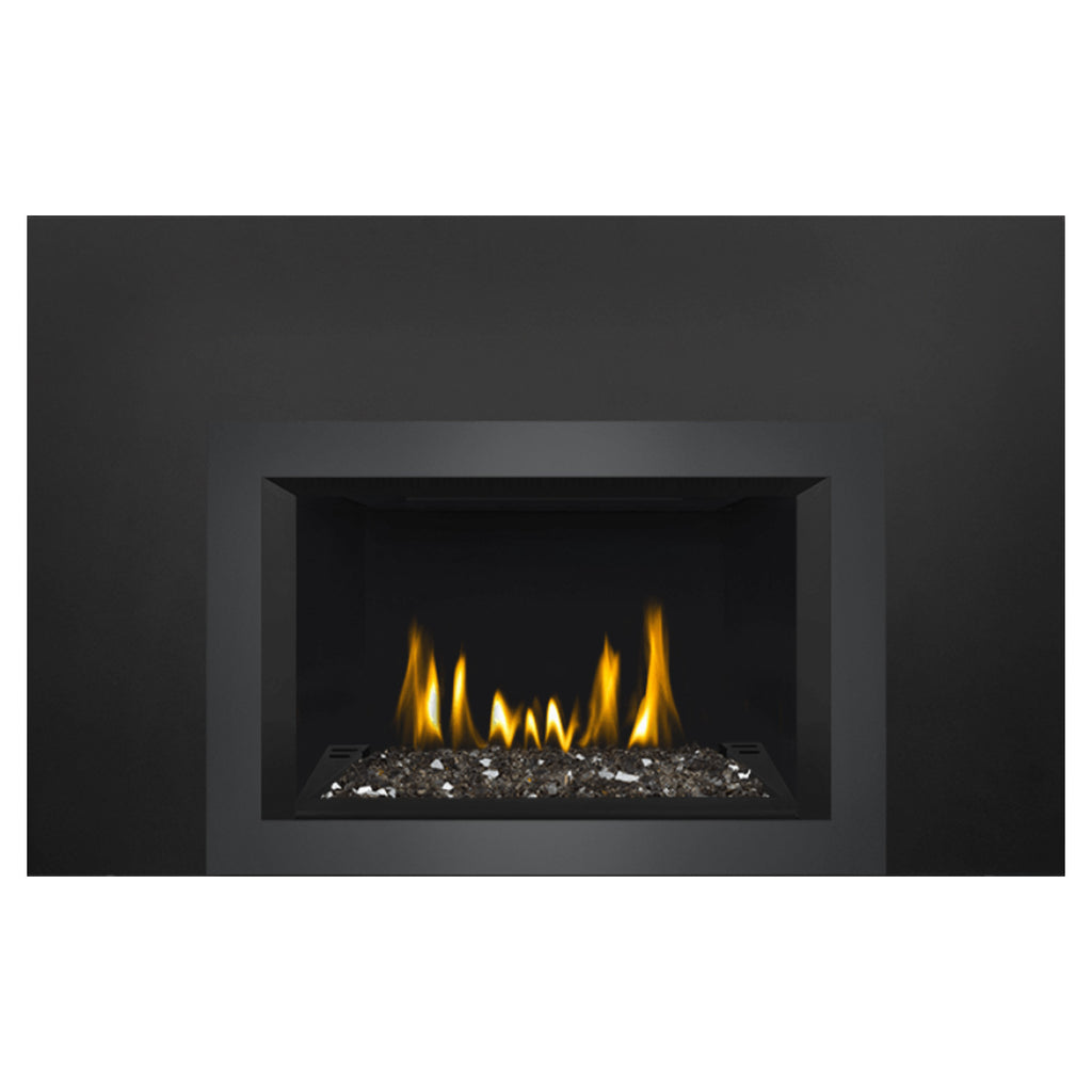 Napoleon GDIG3N-1 Oakville Series Electronic Ignition Direct Vent Gas Fireplace Insert with Glass Ember Bed