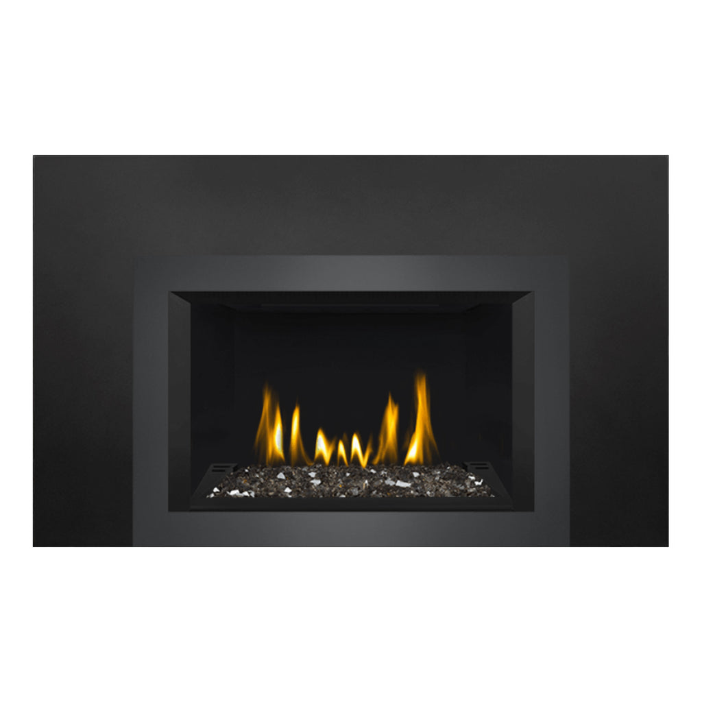 Napoleon GDIG3N-1 Oakville Series Electronic Ignition Direct Vent Gas Fireplace Insert with Glass Ember Bed