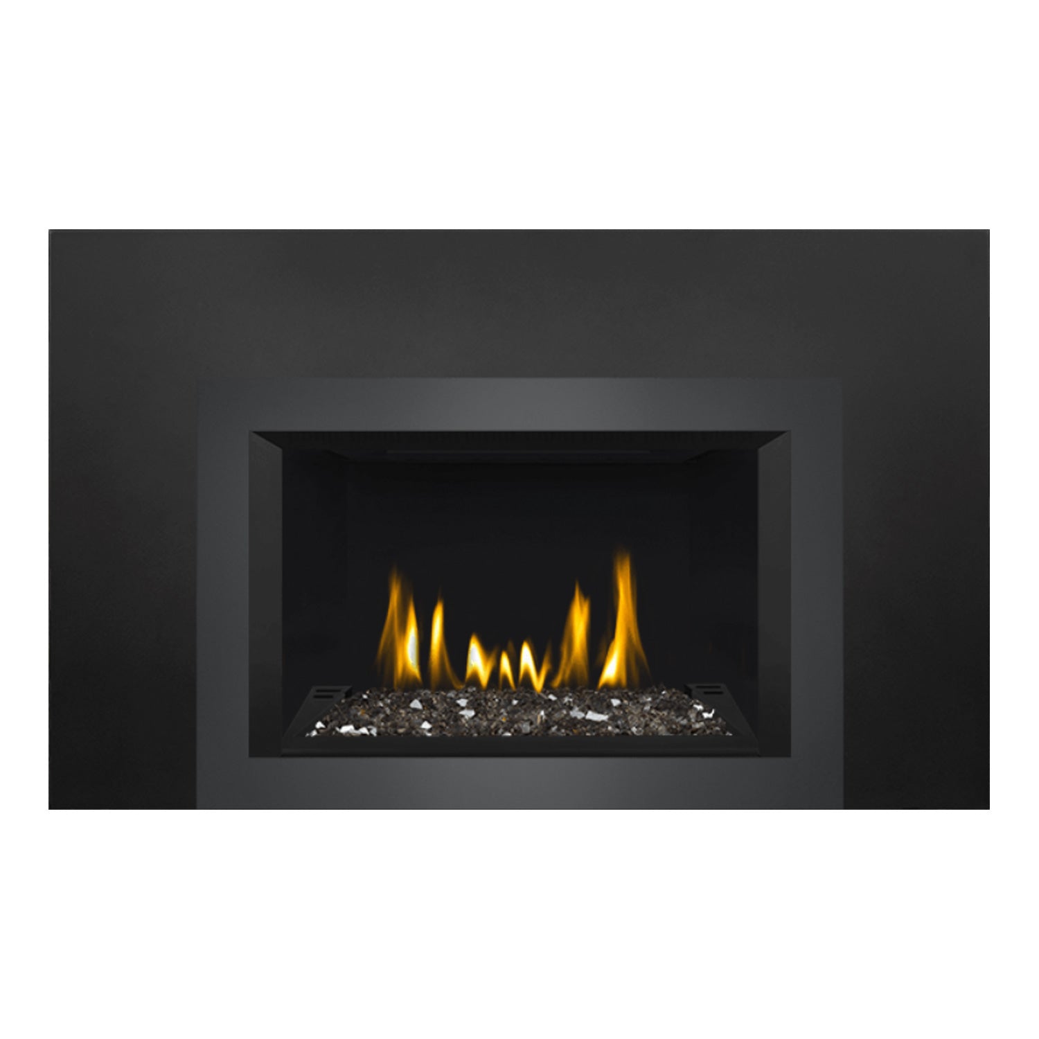 Napoleon GDIG3N-1 Oakville Series Electronic Ignition Direct Vent Gas Fireplace Insert with Glass Ember Bed