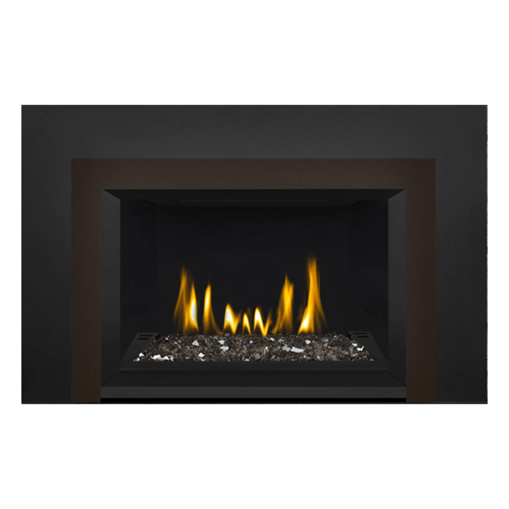 Napoleon GDIG3N-1 Oakville Series Electronic Ignition Direct Vent Gas Fireplace Insert with Glass Ember Bed