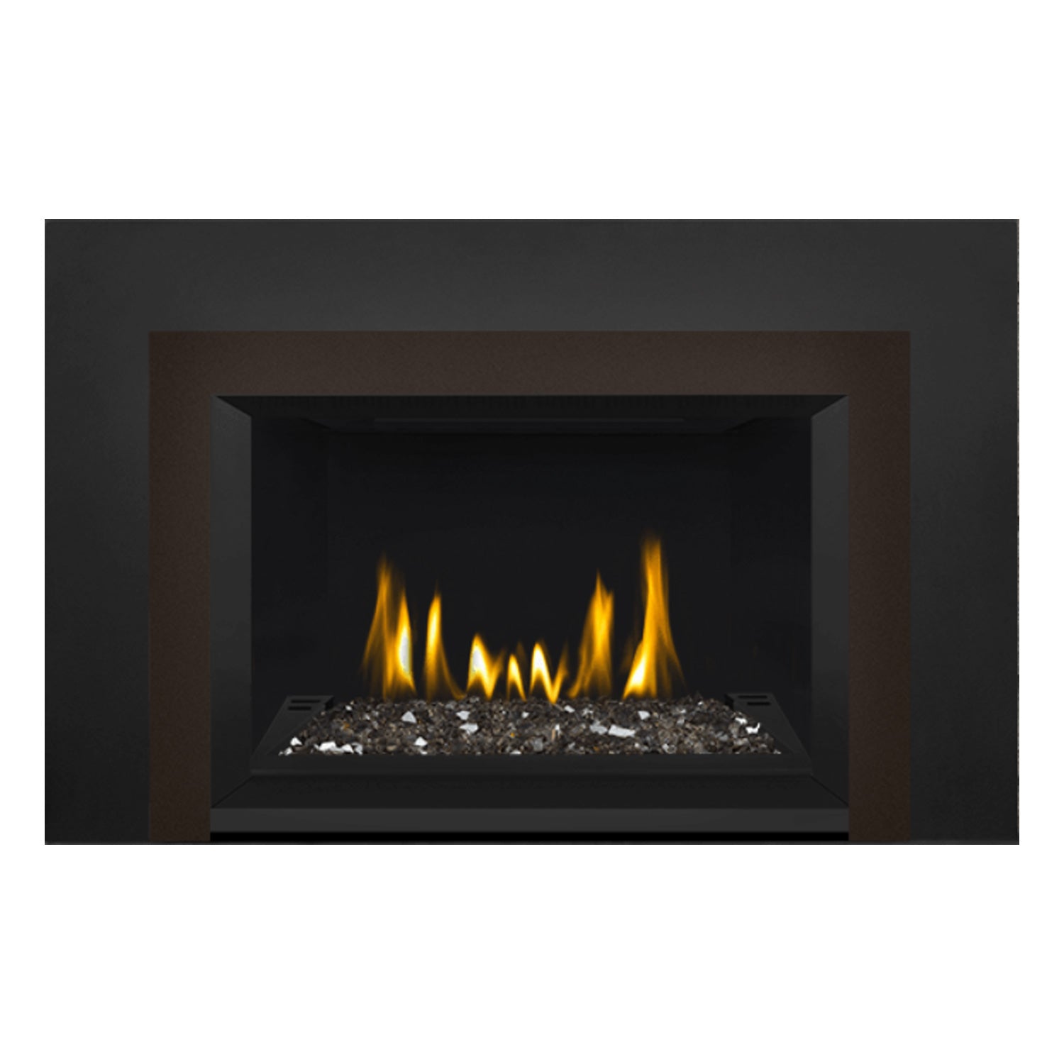 Napoleon GDIG3N-1 Oakville Series Electronic Ignition Direct Vent Gas Fireplace Insert with Glass Ember Bed