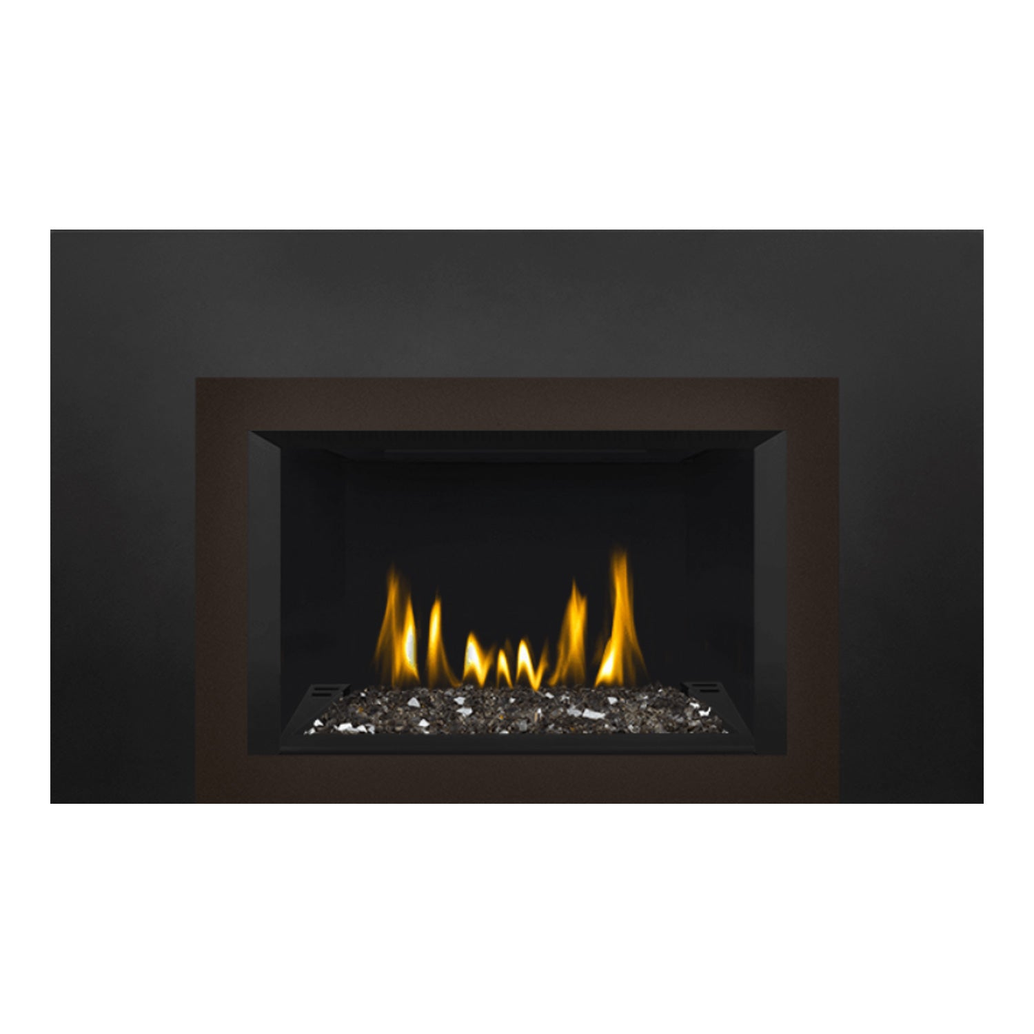 Napoleon GDIG3N-1 Oakville Series Electronic Ignition Direct Vent Gas Fireplace Insert with Glass Ember Bed