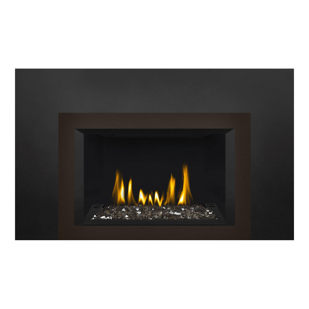 Napoleon GDIG3N-1 Oakville Series Electronic Ignition Direct Vent Gas Fireplace Insert with Glass Ember Bed