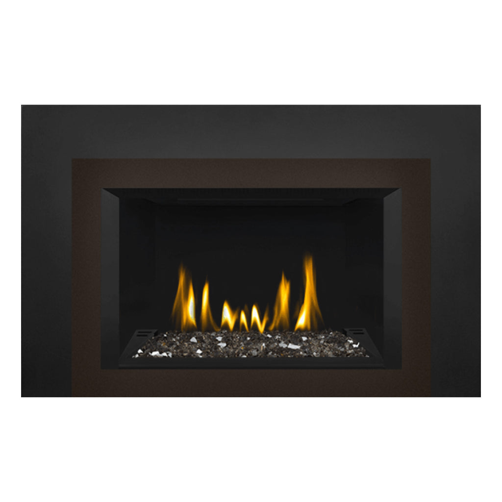 Napoleon GDIG3N-1 Oakville Series Electronic Ignition Direct Vent Gas Fireplace Insert with Glass Ember Bed