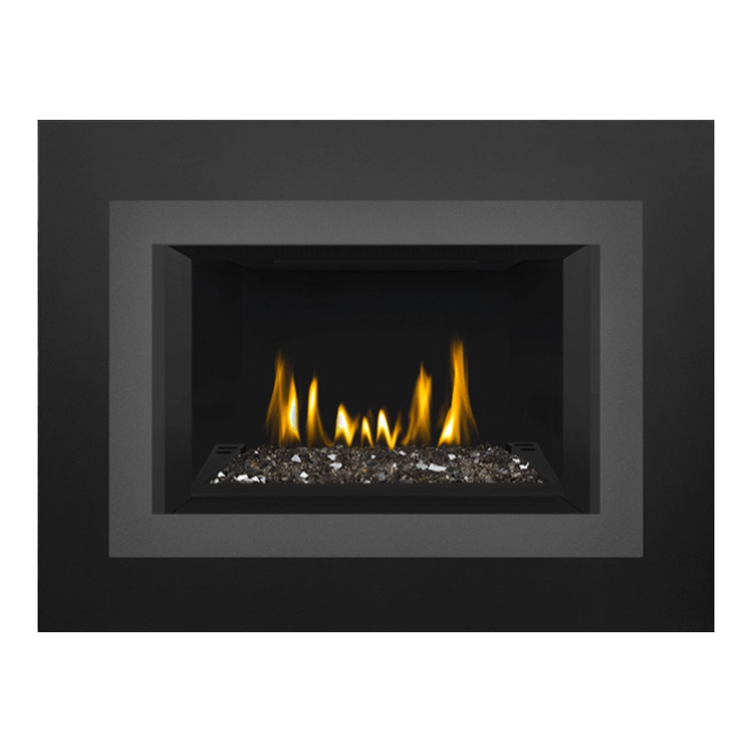 Napoleon GDIG3N-1 Oakville Series Electronic Ignition Direct Vent Gas Fireplace Insert with Glass Ember Bed