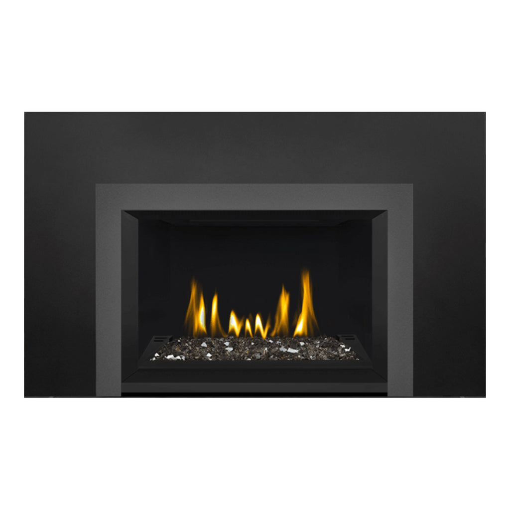 Napoleon GDIG3N-1 Oakville Series Electronic Ignition Direct Vent Gas Fireplace Insert with Glass Ember Bed