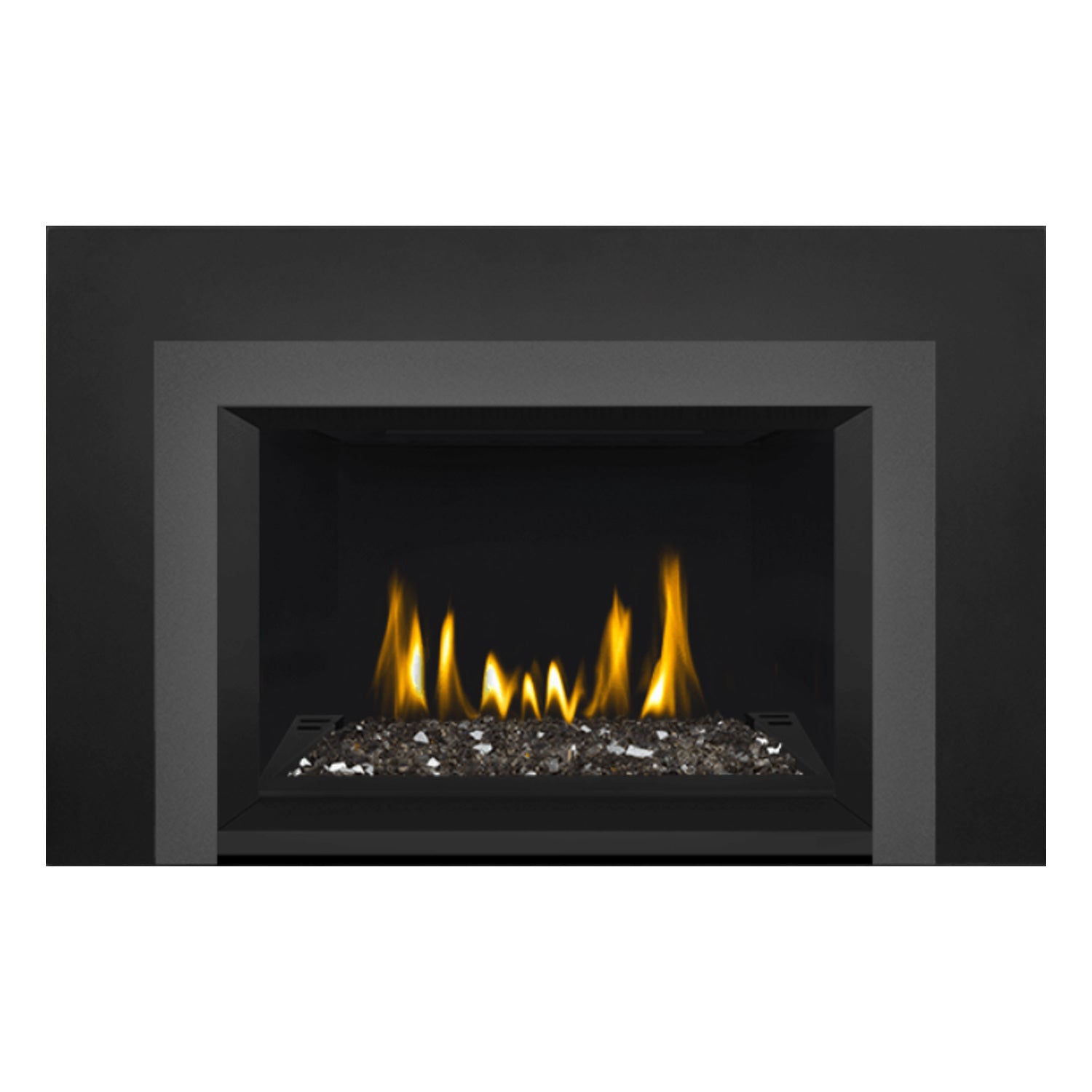 Napoleon GDIG3N-1 Oakville Series Electronic Ignition Direct Vent Gas Fireplace Insert with Glass Ember Bed