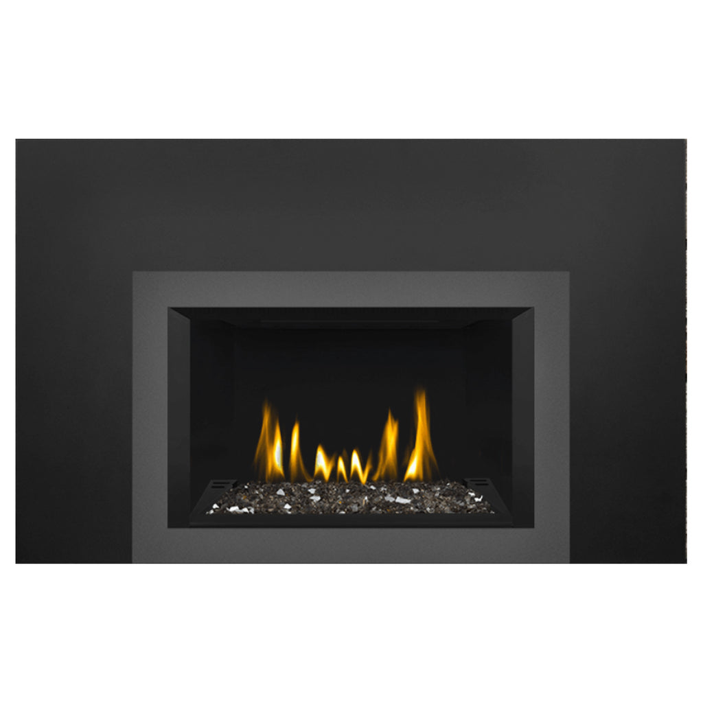 Napoleon GDIG3N-1 Oakville Series Electronic Ignition Direct Vent Gas Fireplace Insert with Glass Ember Bed