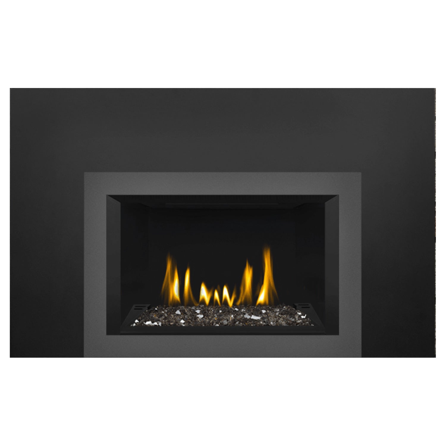 Napoleon GDIG3N-1 Oakville Series Electronic Ignition Direct Vent Gas Fireplace Insert with Glass Ember Bed