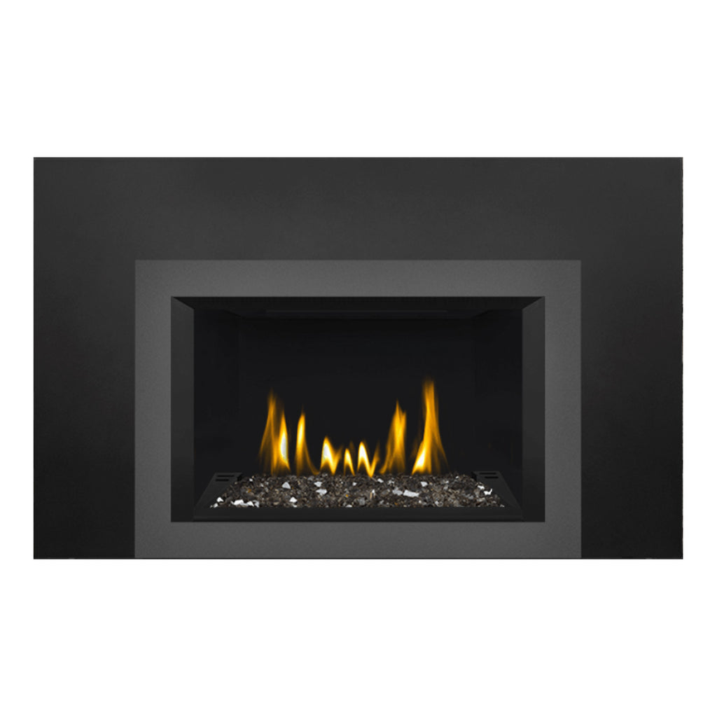Napoleon GDIG3N-1 Oakville Series Electronic Ignition Direct Vent Gas Fireplace Insert with Glass Ember Bed