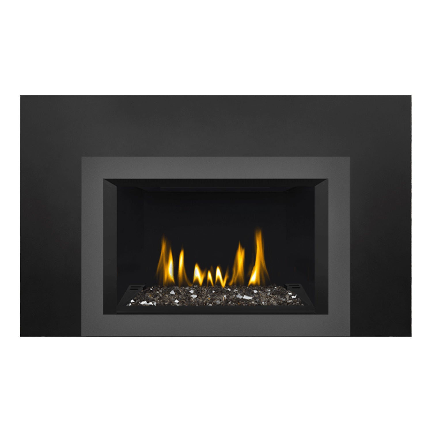 Napoleon GDIG3N-1 Oakville Series Electronic Ignition Direct Vent Gas Fireplace Insert with Glass Ember Bed