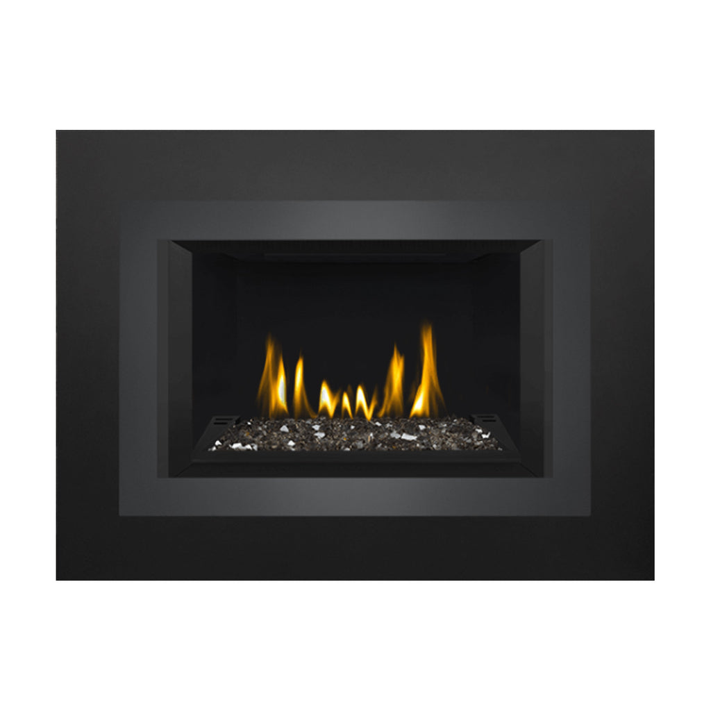 Napoleon GDIG3N-1 Oakville Series Electronic Ignition Direct Vent Gas Fireplace Insert with Glass Ember Bed
