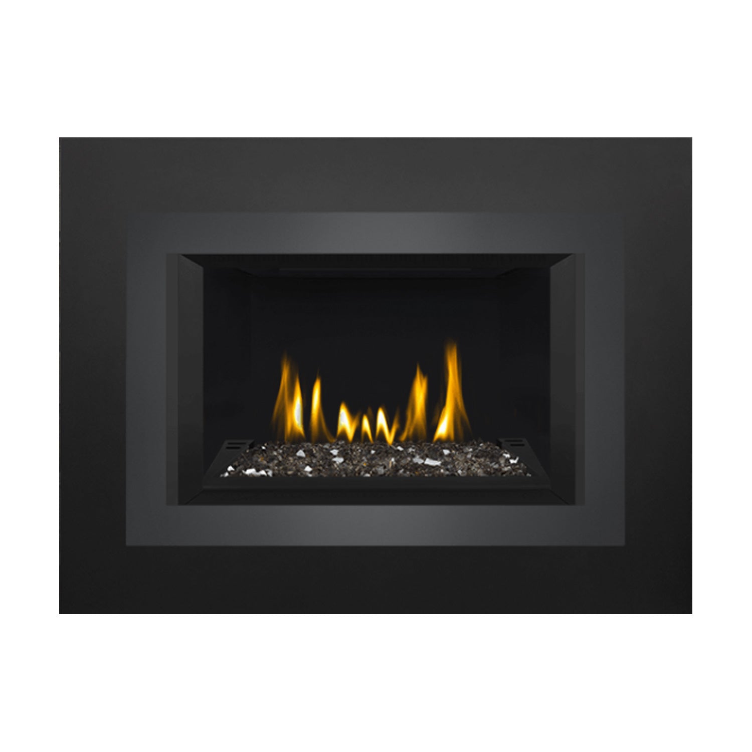 Napoleon GDIG3N-1 Oakville Series Electronic Ignition Direct Vent Gas Fireplace Insert with Glass Ember Bed
