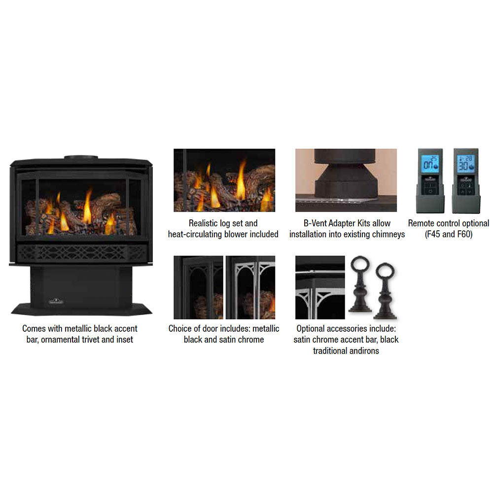 Napoleon GDS50-1NE Havelock Electronic Ignition Direct Vent Gas Stove