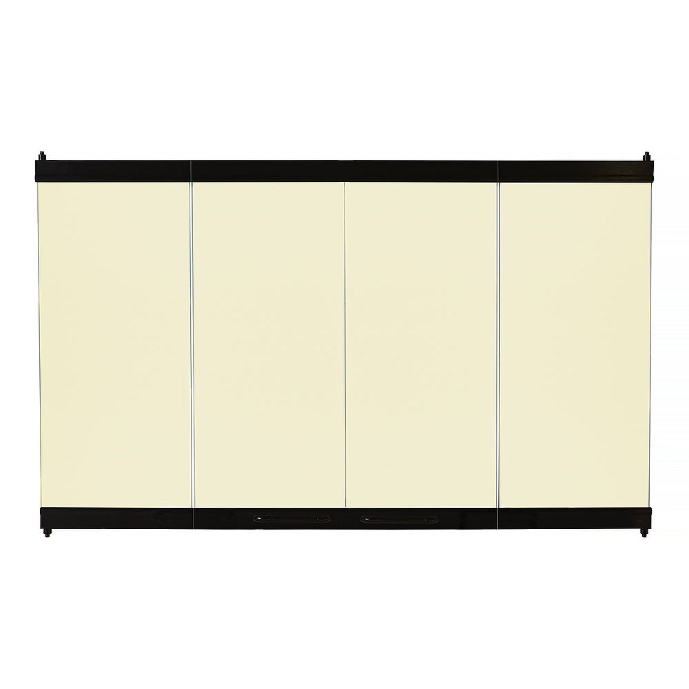 Bronze-tinted glass enclosure panels with black frame for ERT3033 electric fireplace