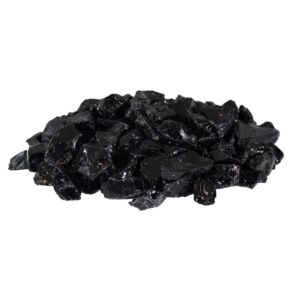 Firegear 10-Pound Broken Fireglass, 1/2 to 3/4-Inch, Pepper