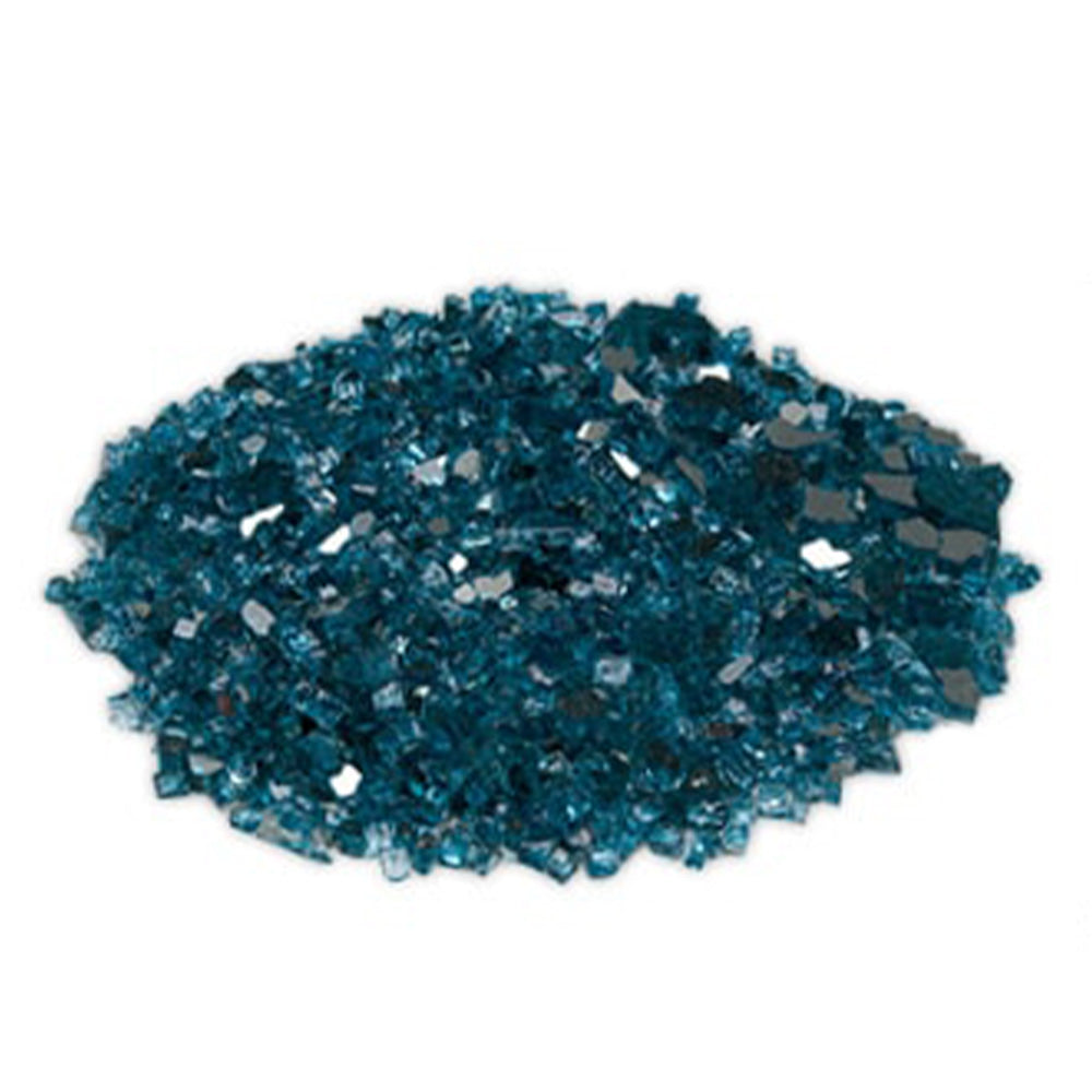 Sapphire blue glass media, loose crushed glass chips