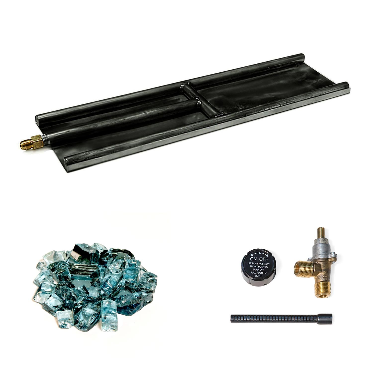 Grand Canyon H-Style Indoor Glass Burner with Media