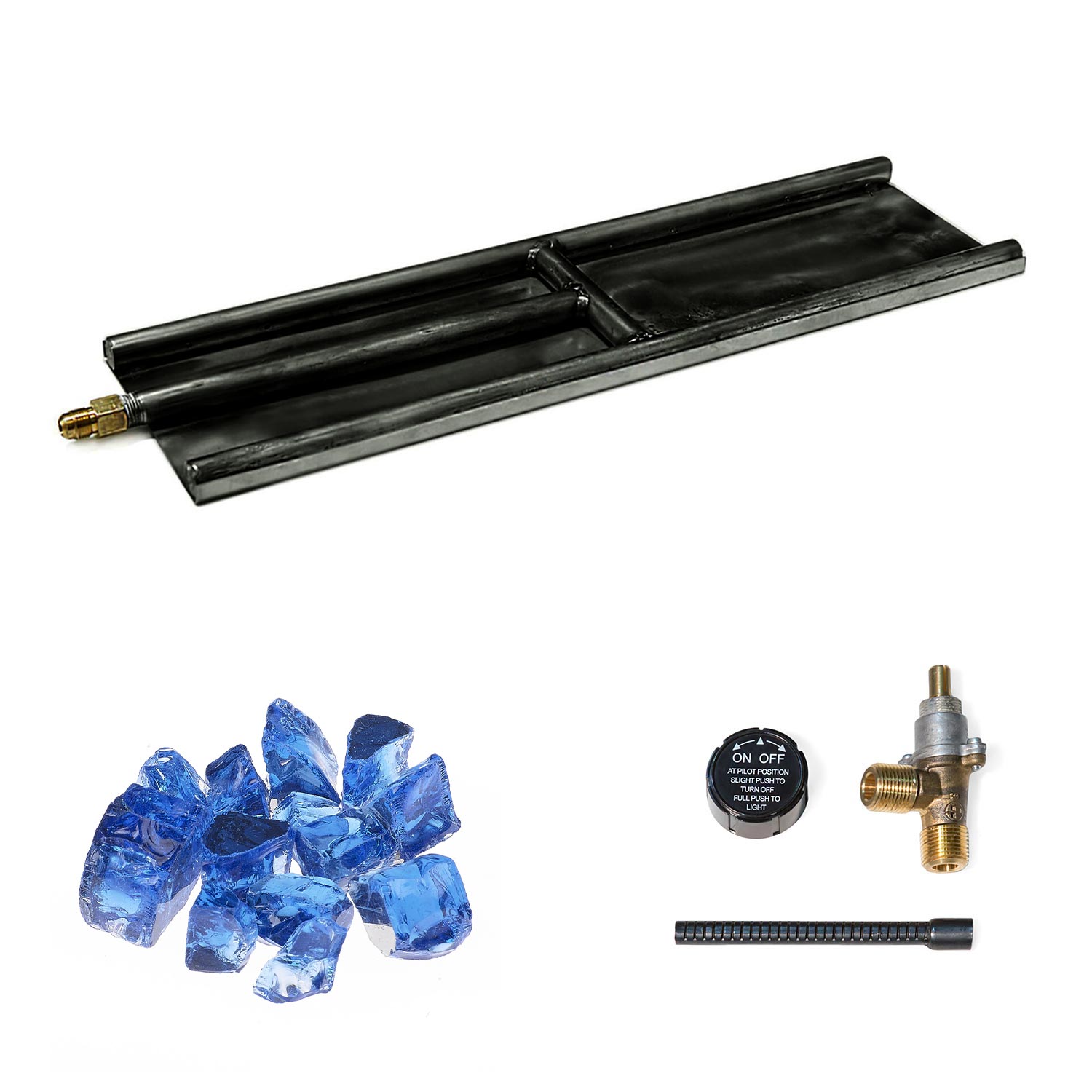 Grand Canyon H-Style Indoor Glass Burner with Media