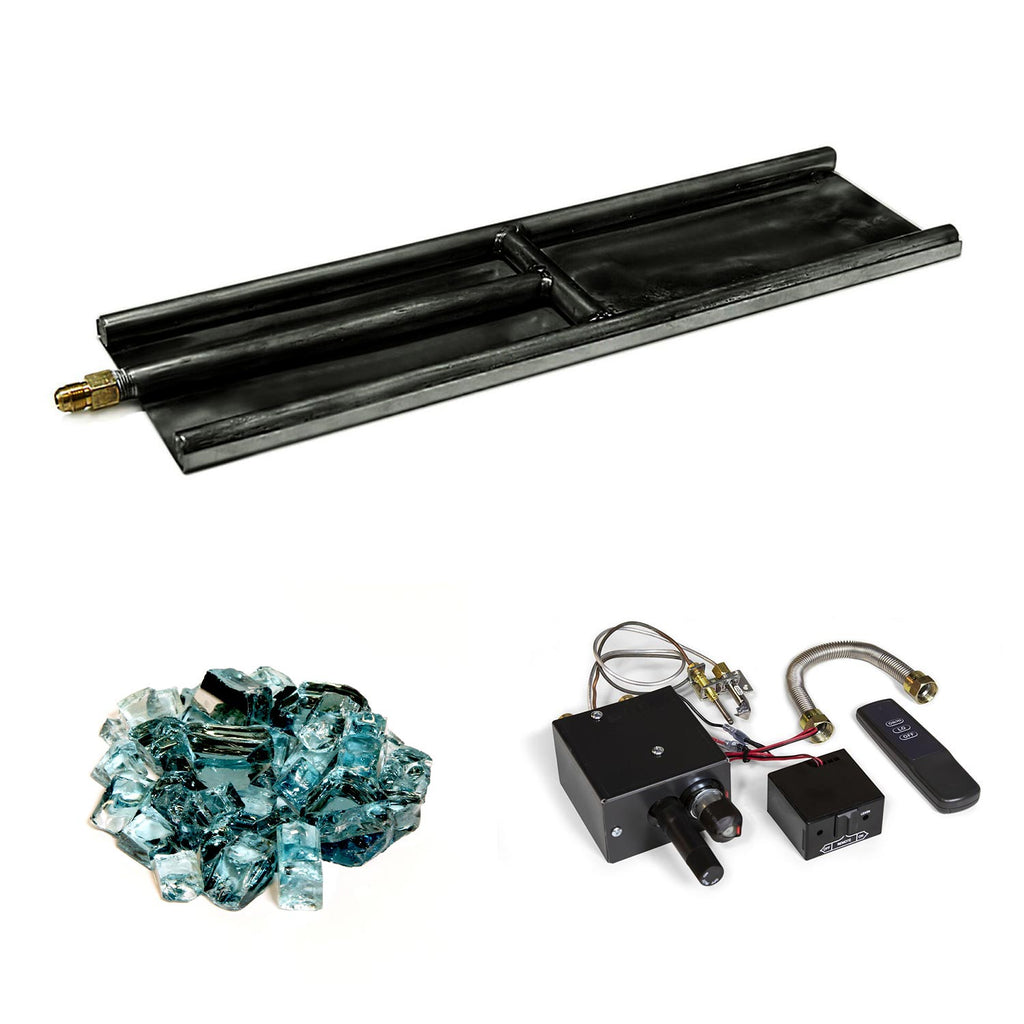 Grand Canyon H-Style Indoor Glass Burner with Media