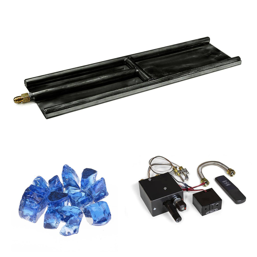 Grand Canyon H-Style Indoor Glass Burner with Media