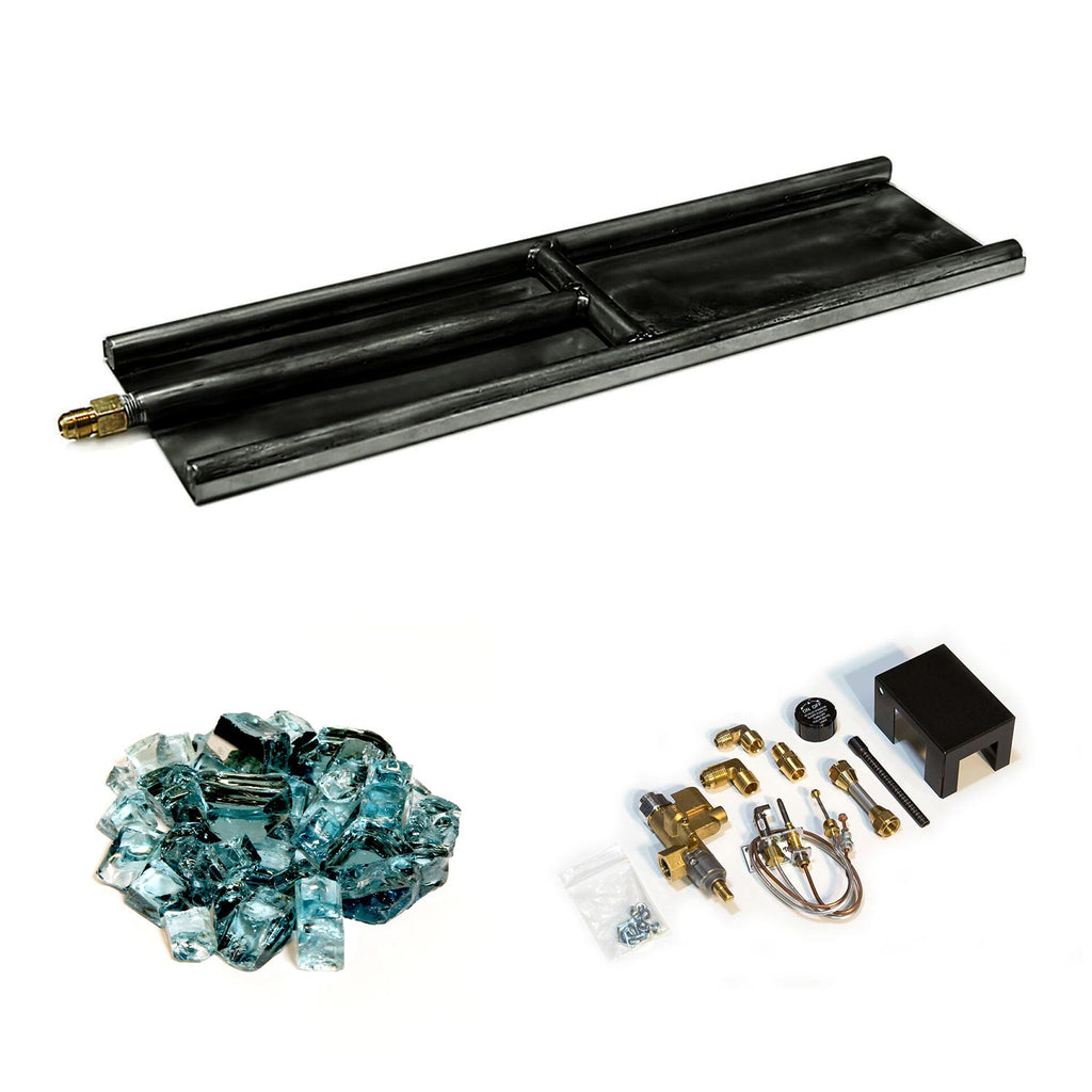 Grand Canyon H-Style Indoor Glass Burner with Media