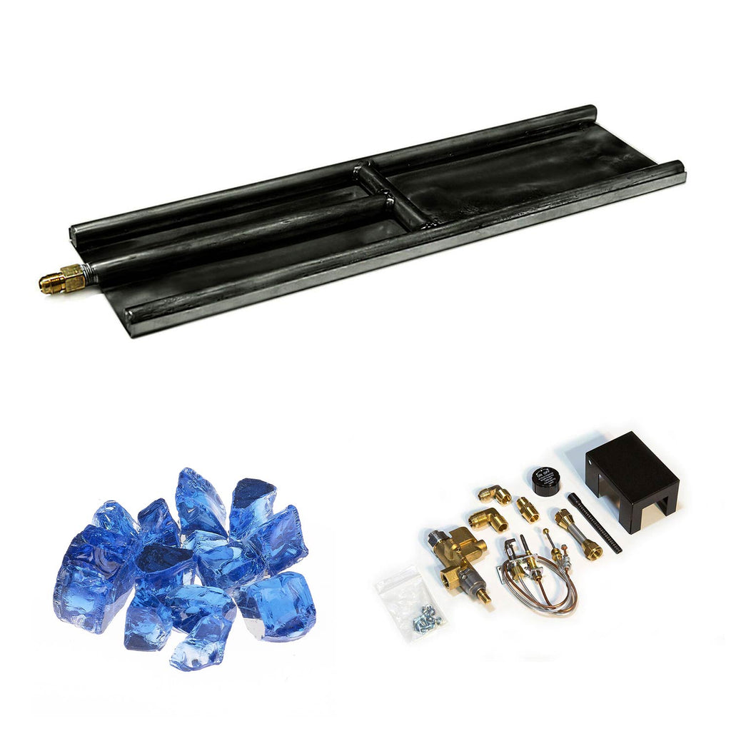 Grand Canyon H-Style Indoor Glass Burner with Media