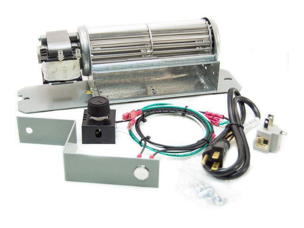 Blower kit with variable-speed motor, control module, and wiring harness