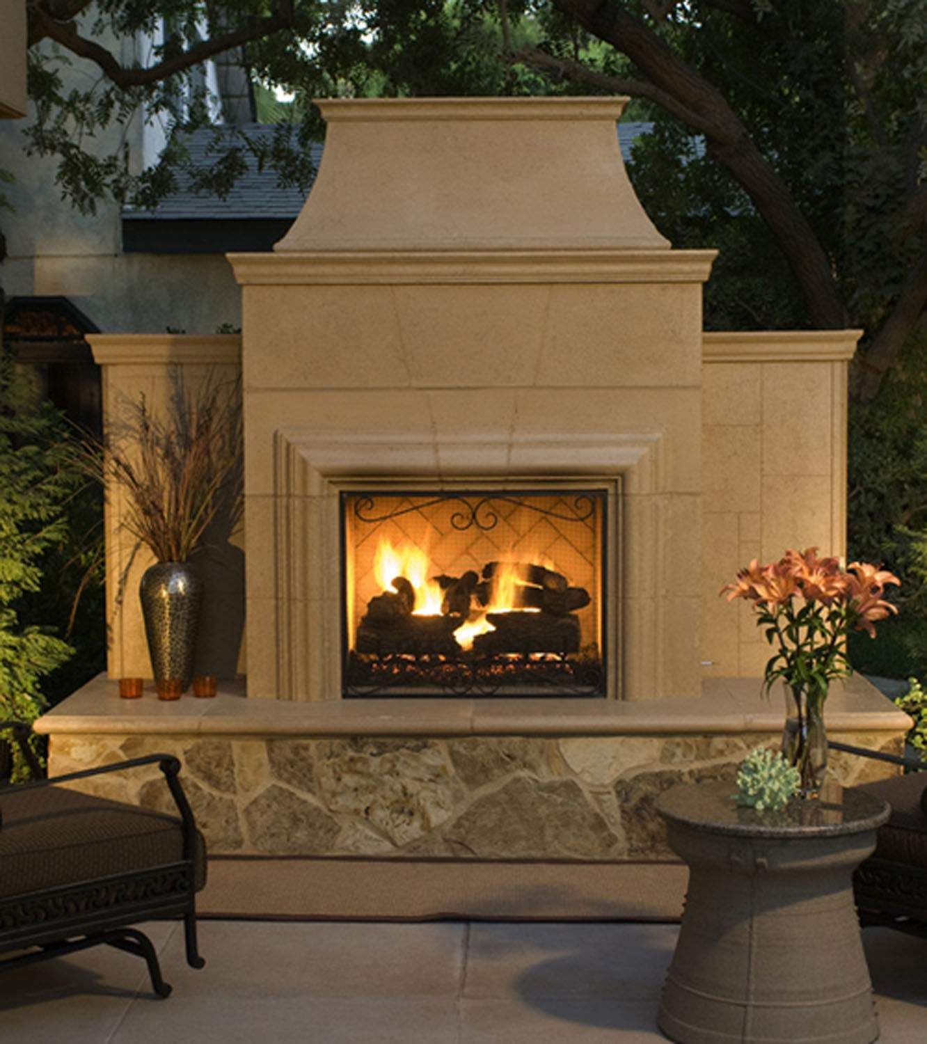 American Fyre Designs Grand Cordova Outdoor Gas Fireplace