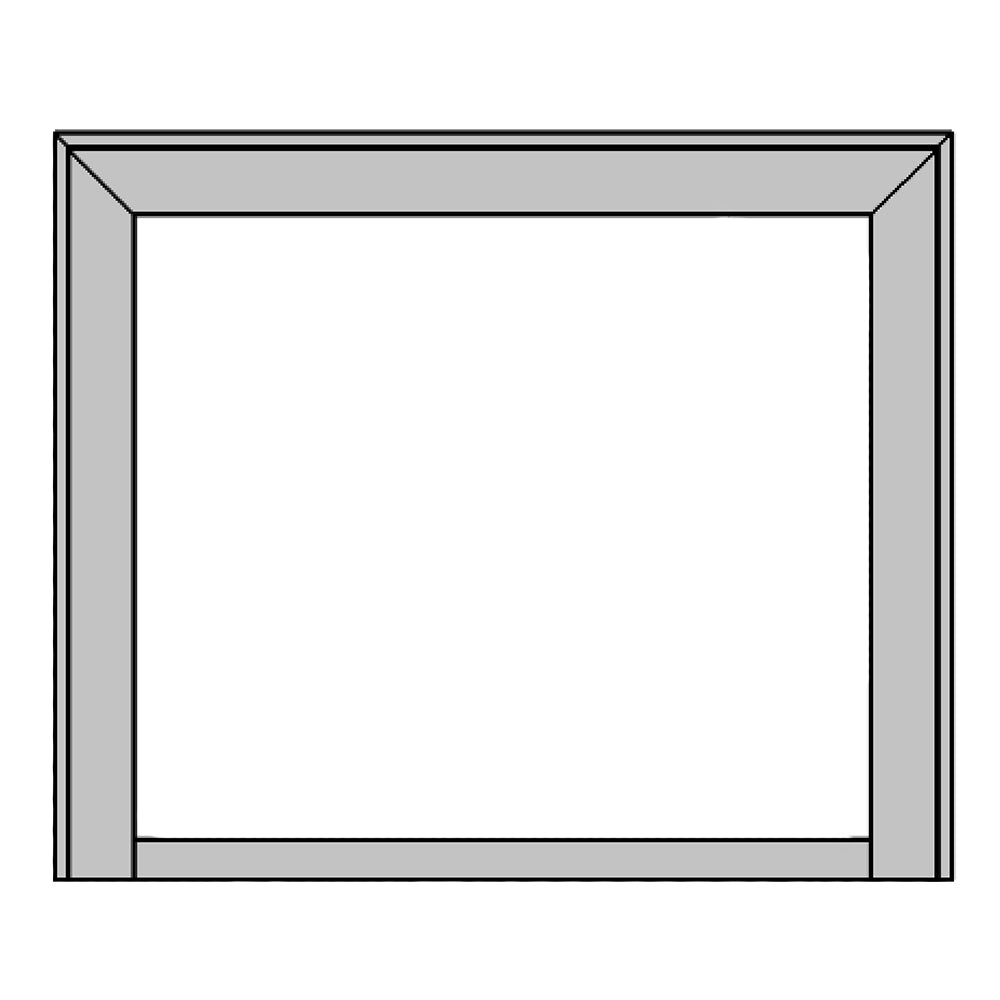 Black metal fireplace surround frame with louvered opening