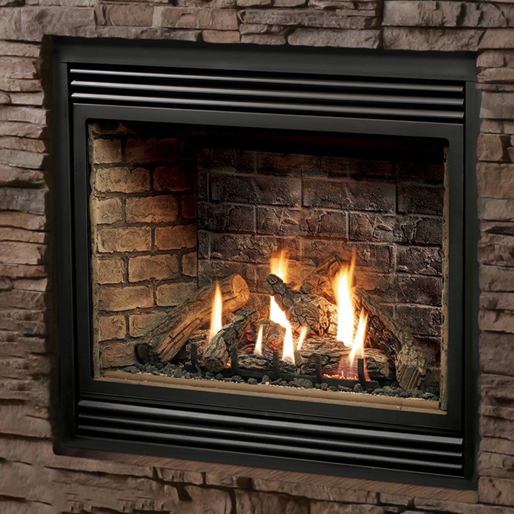 Kingsman HBZDV4736 47-Inch Zero Clearance Dual Burner Direct Vent