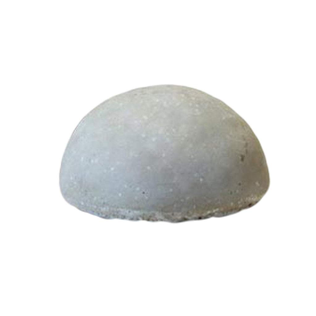 Light gray smooth half ball dome cap