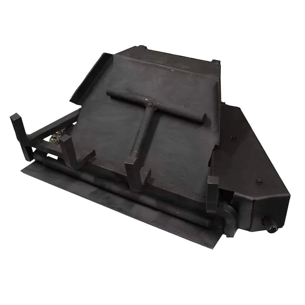 Vented burner kit with manual safety pilot, black metal housing and vent cover