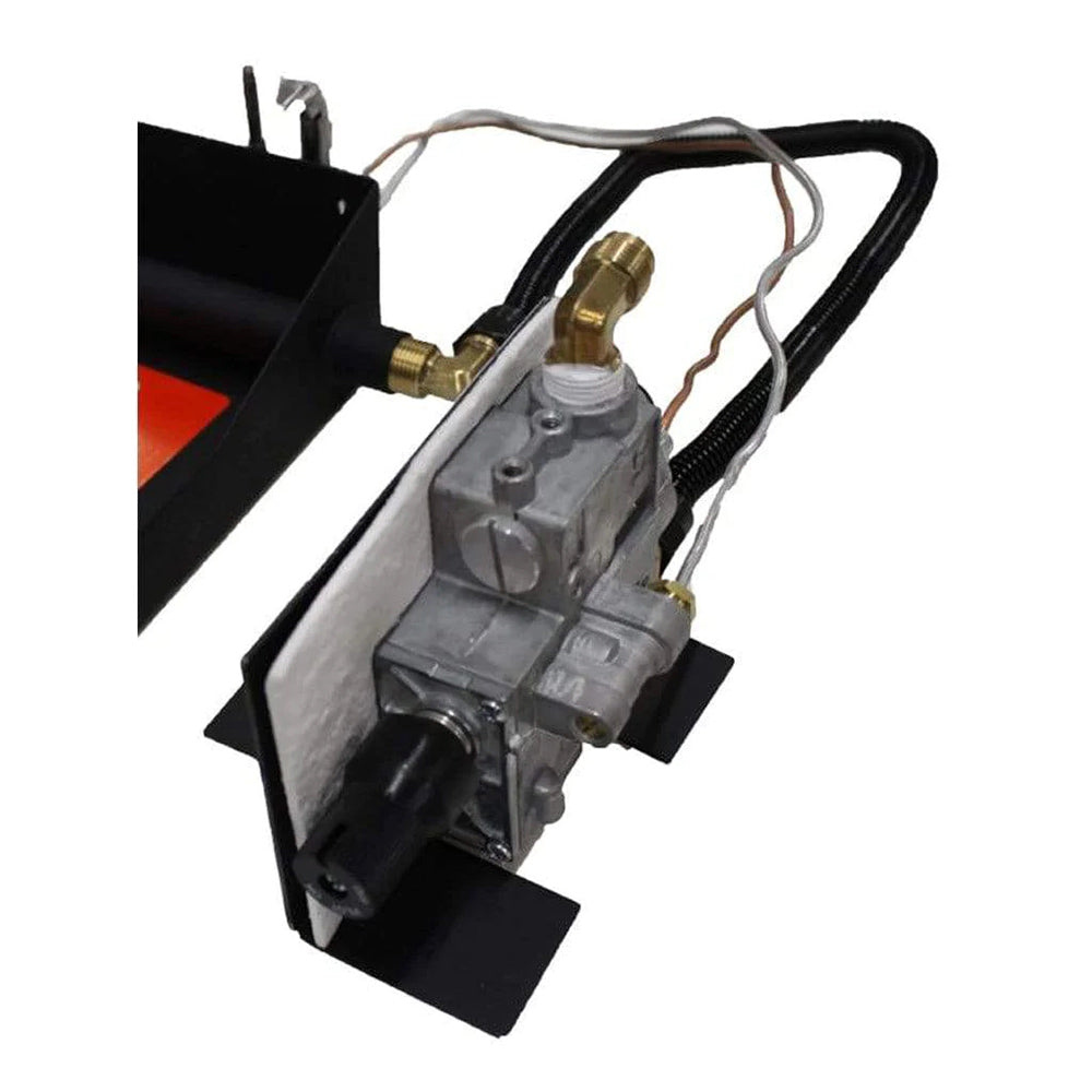 Manual safety pilot control with metal valve body, mounting bracket, and wiring harness