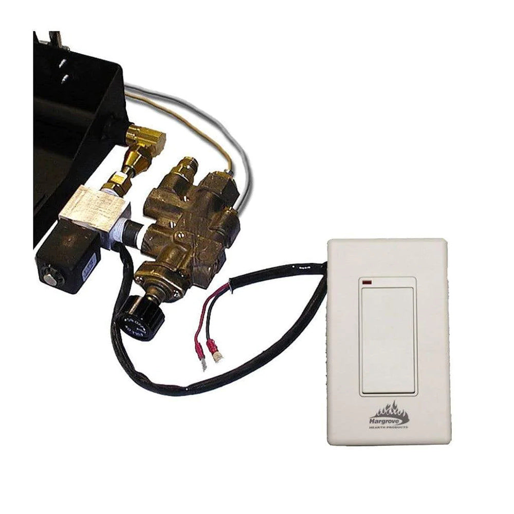 Wall switch with latchtap control module and wiring harness, included set