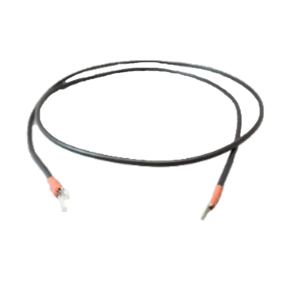 Thermocouple cable with orange-tipped leads and white connector end