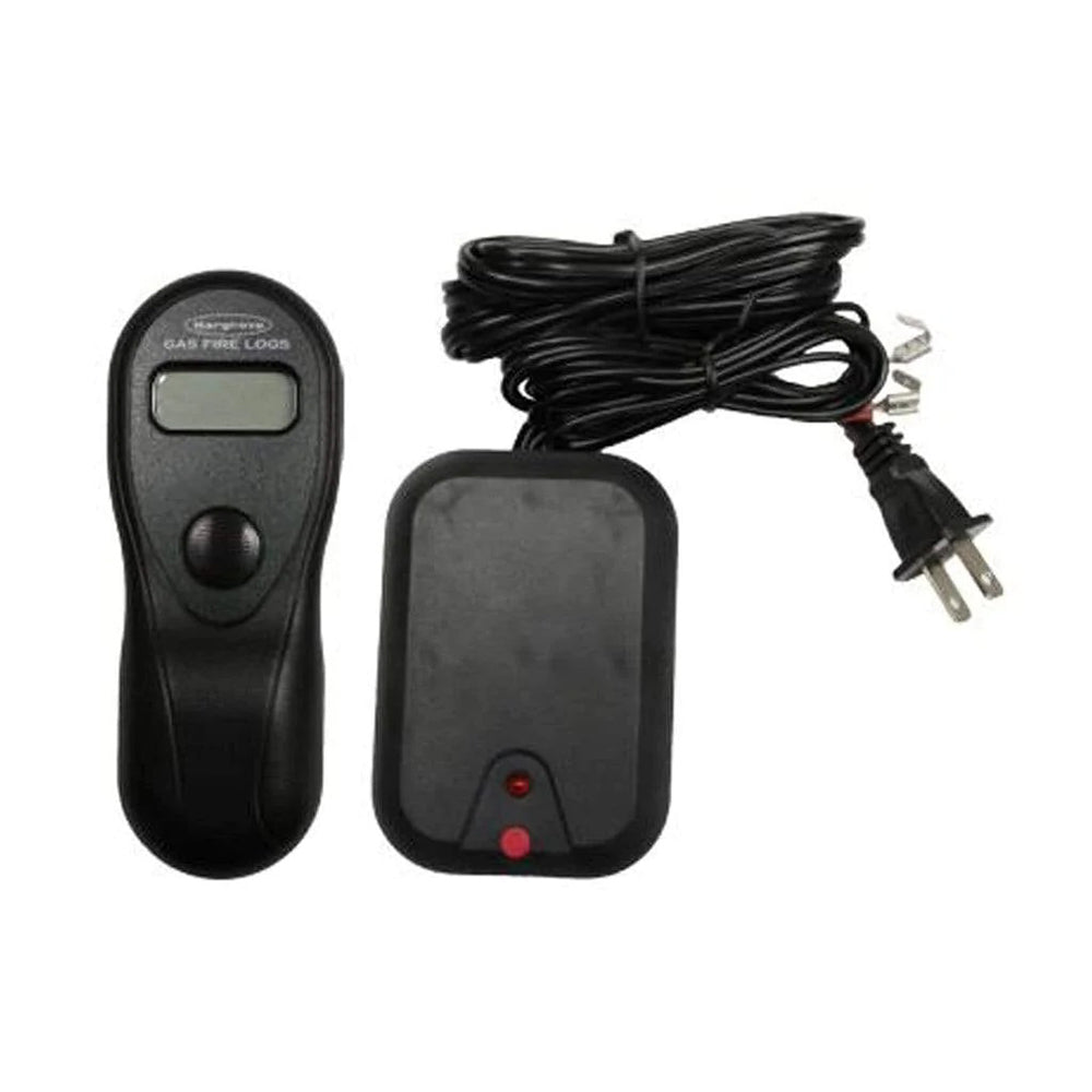 Hargrove child-proof on/off switch kit with handheld remote, base unit, and power cord