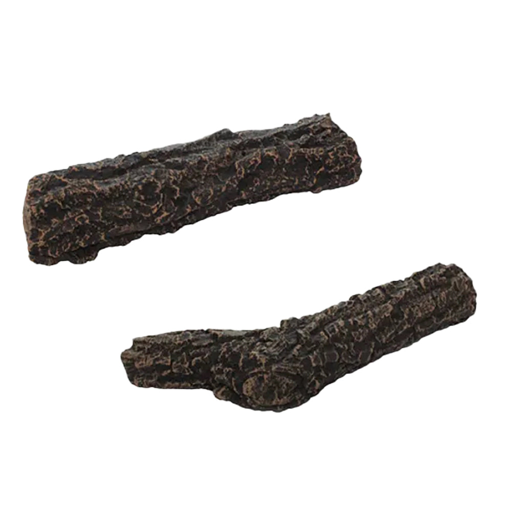 Fireplace media twig pieces with dark brown bark texture