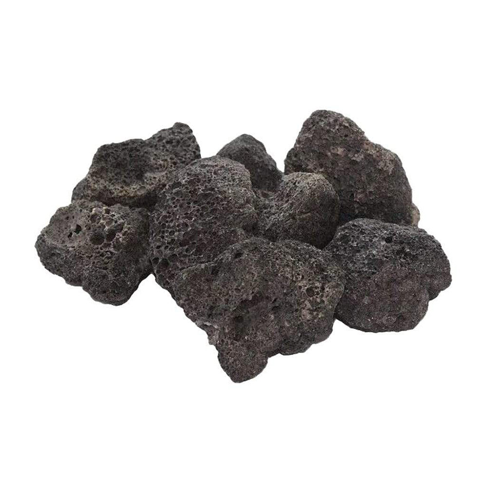 Volcanic cinder rock, dark gray chunks