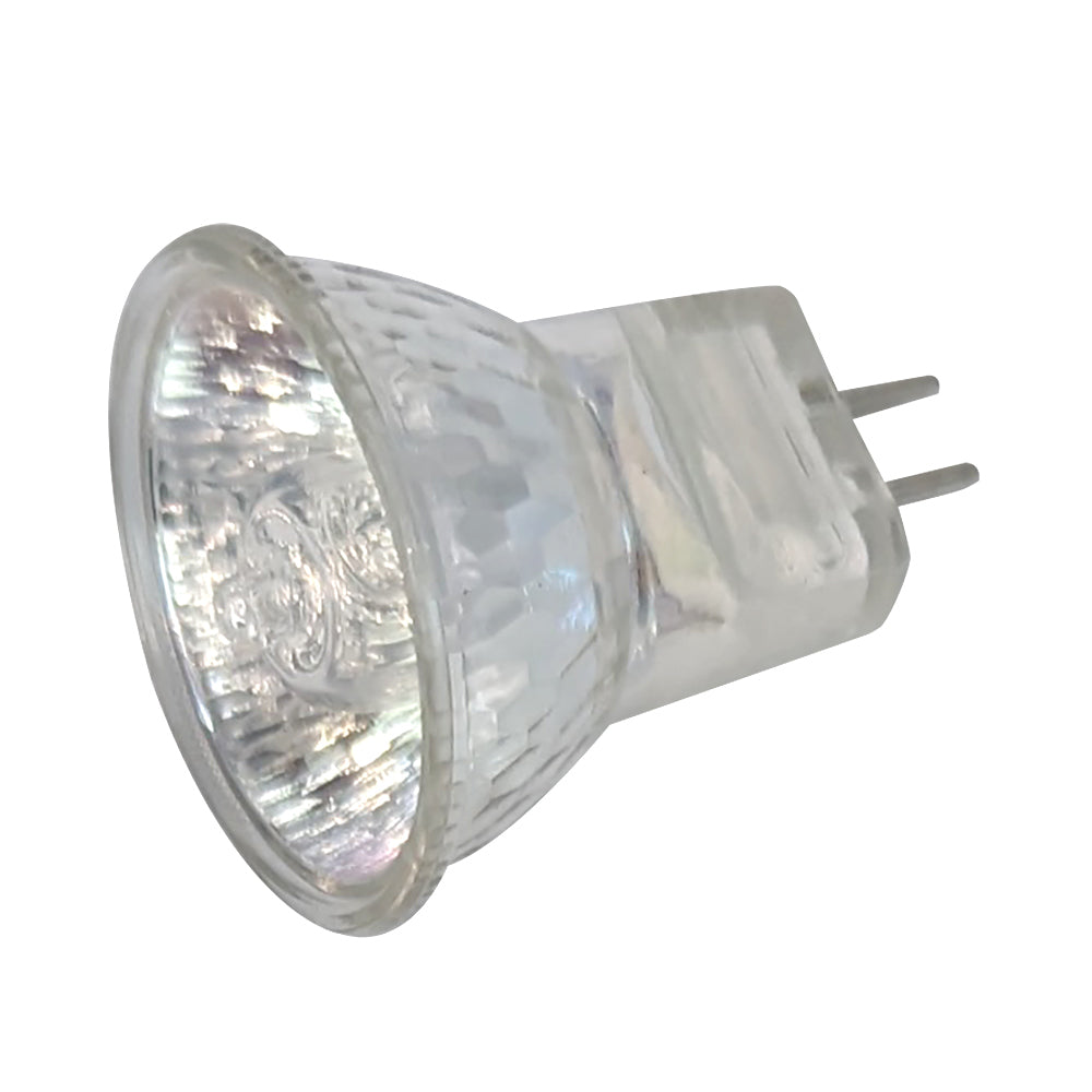 Replacement ember bulb with clear glass and two-pin plug, 50W