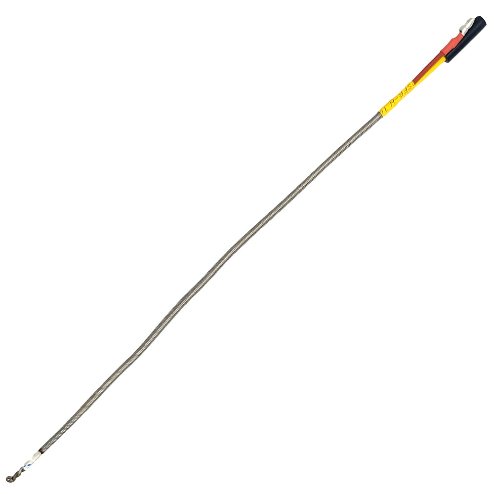 14-inch replacement thermocouple with metal probe and connector tip
