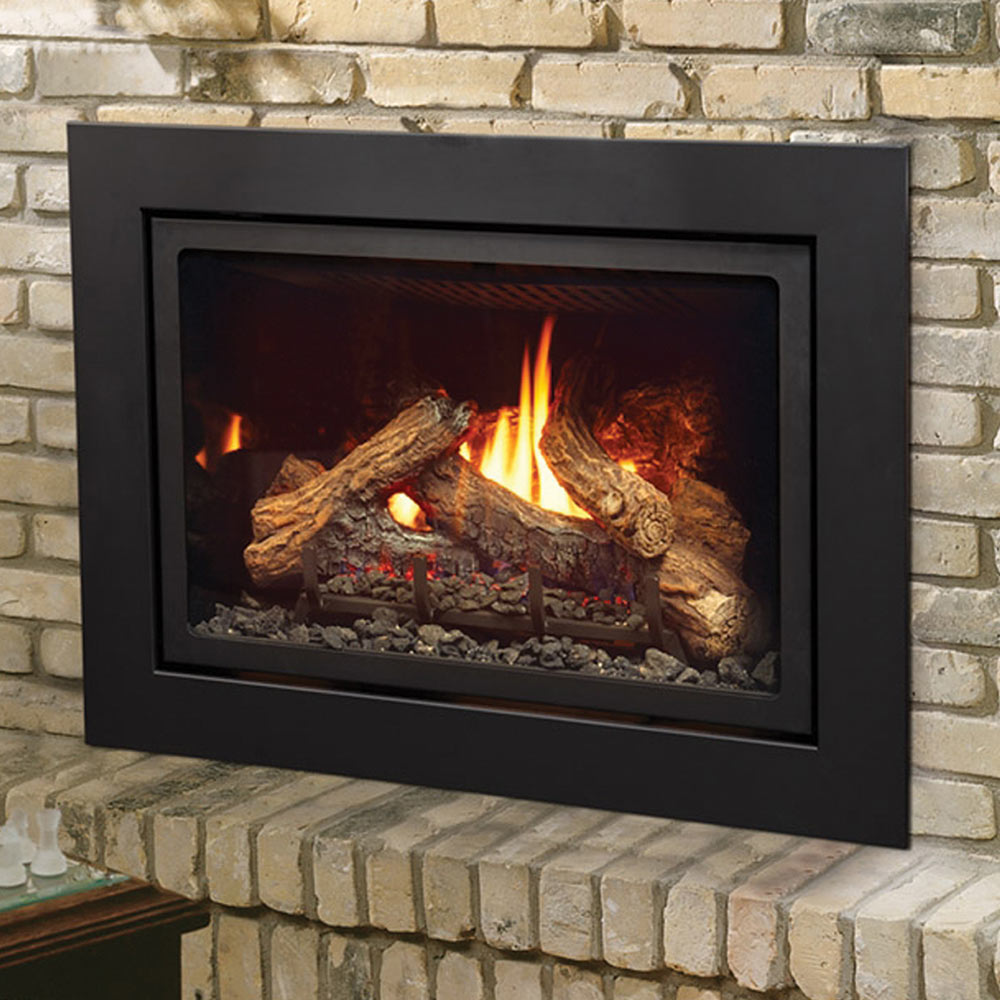 Kingsman IDV26 26-Inch Clean View Direct Vent Gas Fireplace Insert with Media