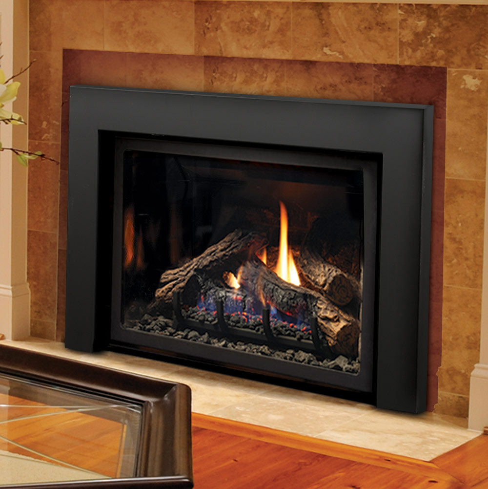 Kingsman 26in Clean View DV Gas Fireplace Insert w/ Media