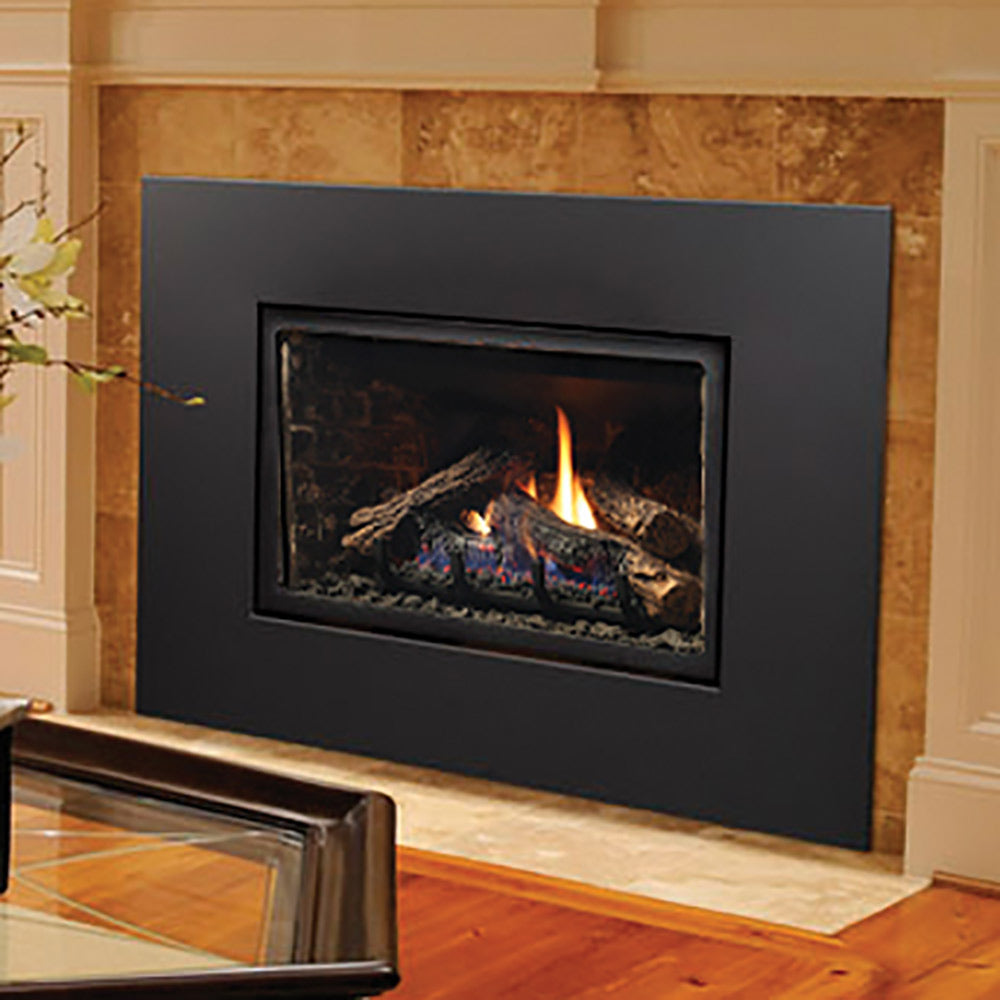 Kingsman 26in Clean View DV Gas Fireplace Insert w/ Media