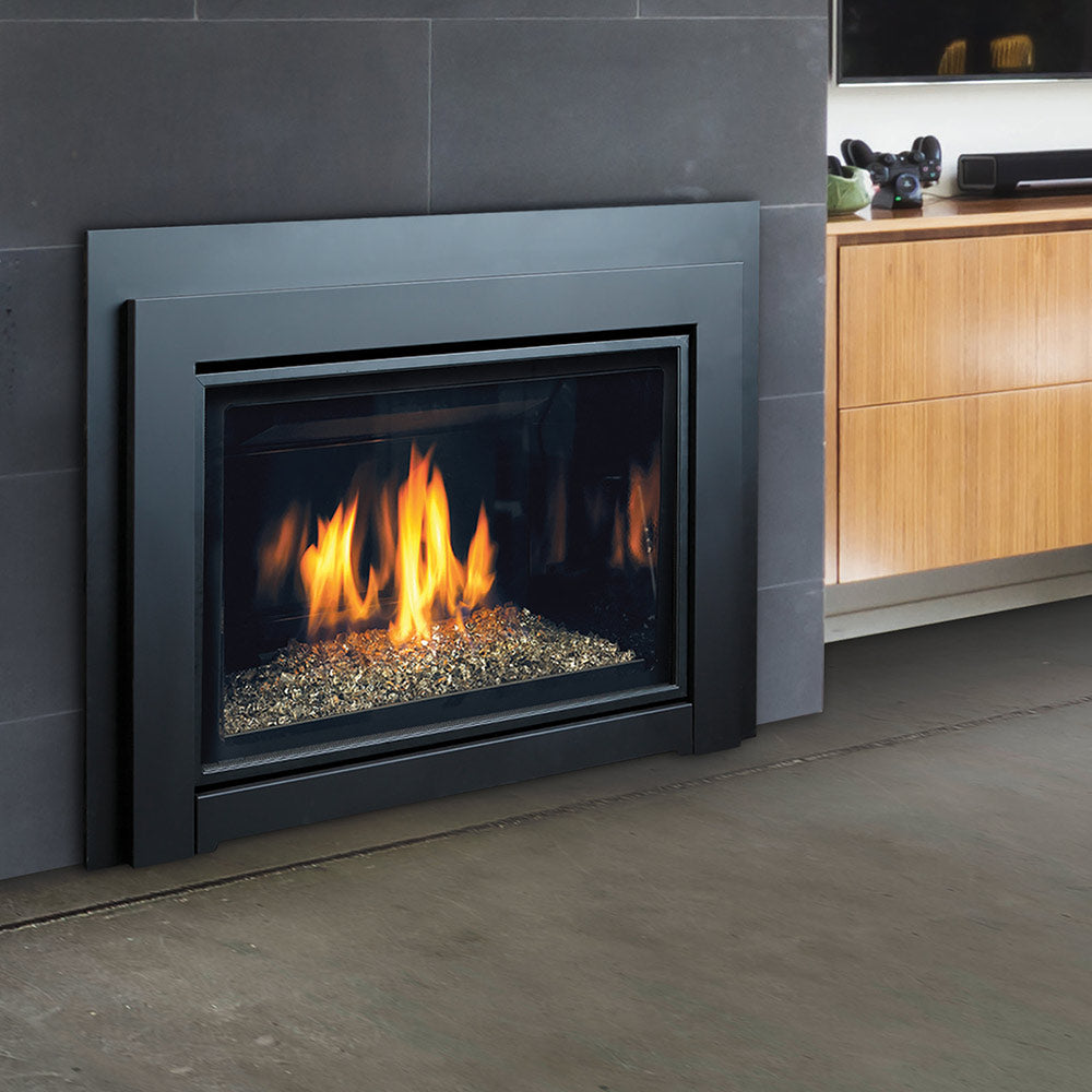 Kingsman IDV44 44-Inch Clean View Direct Vent Gas Fireplace Insert with Media