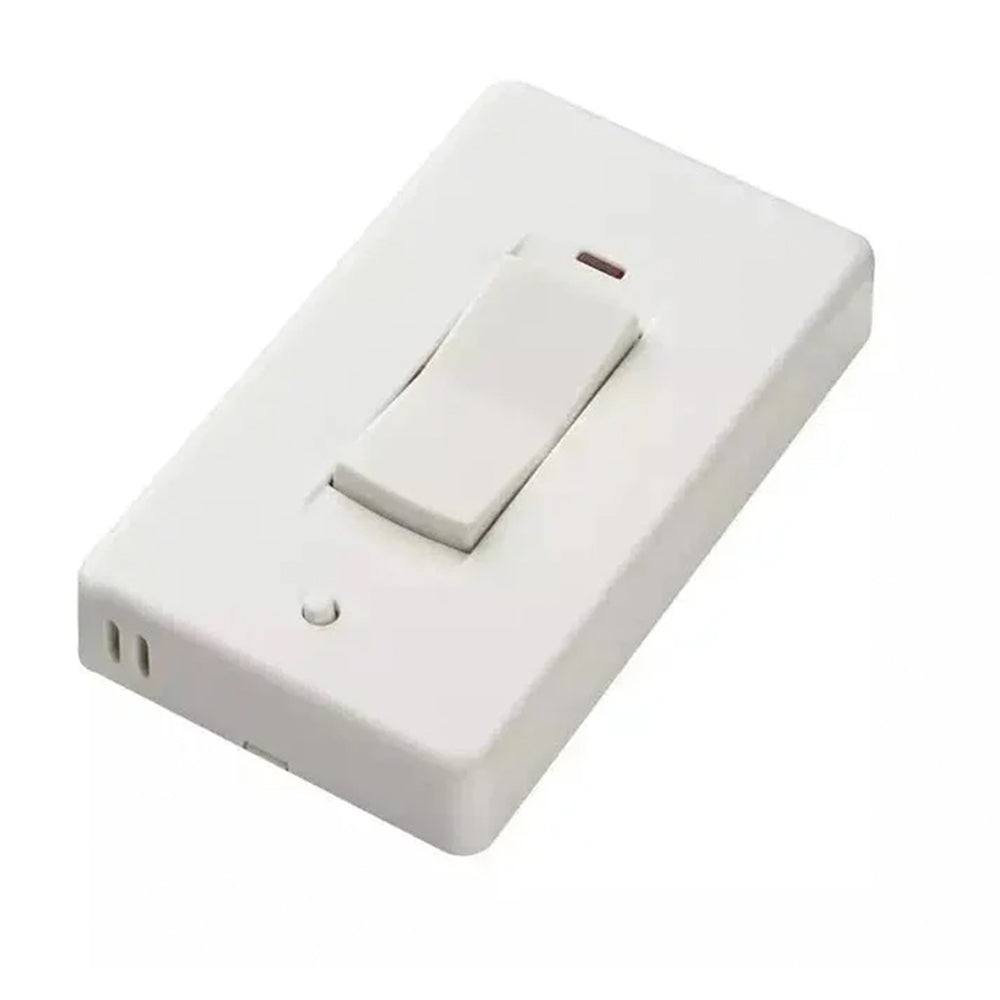 Majestic white wireless wall switch with rocker button