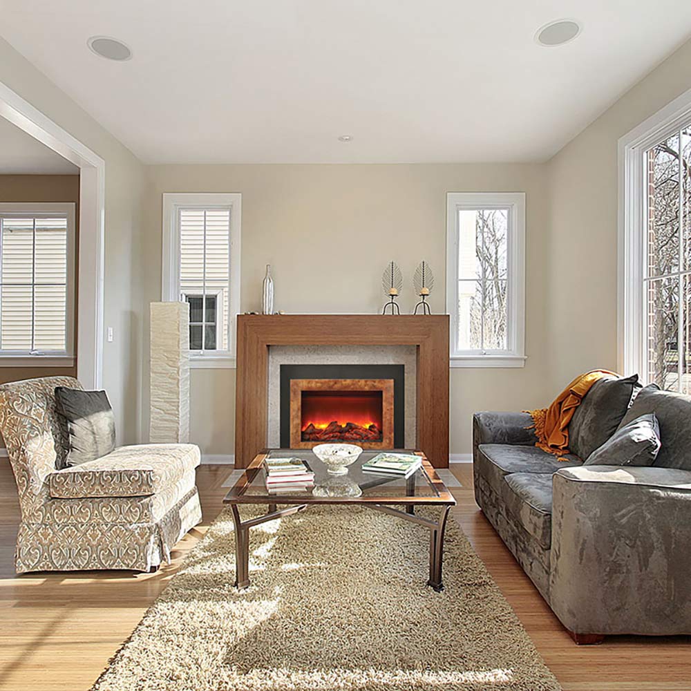 Sierra Flame by Amantii INS-FM Electric Fireplace Insert with Logs