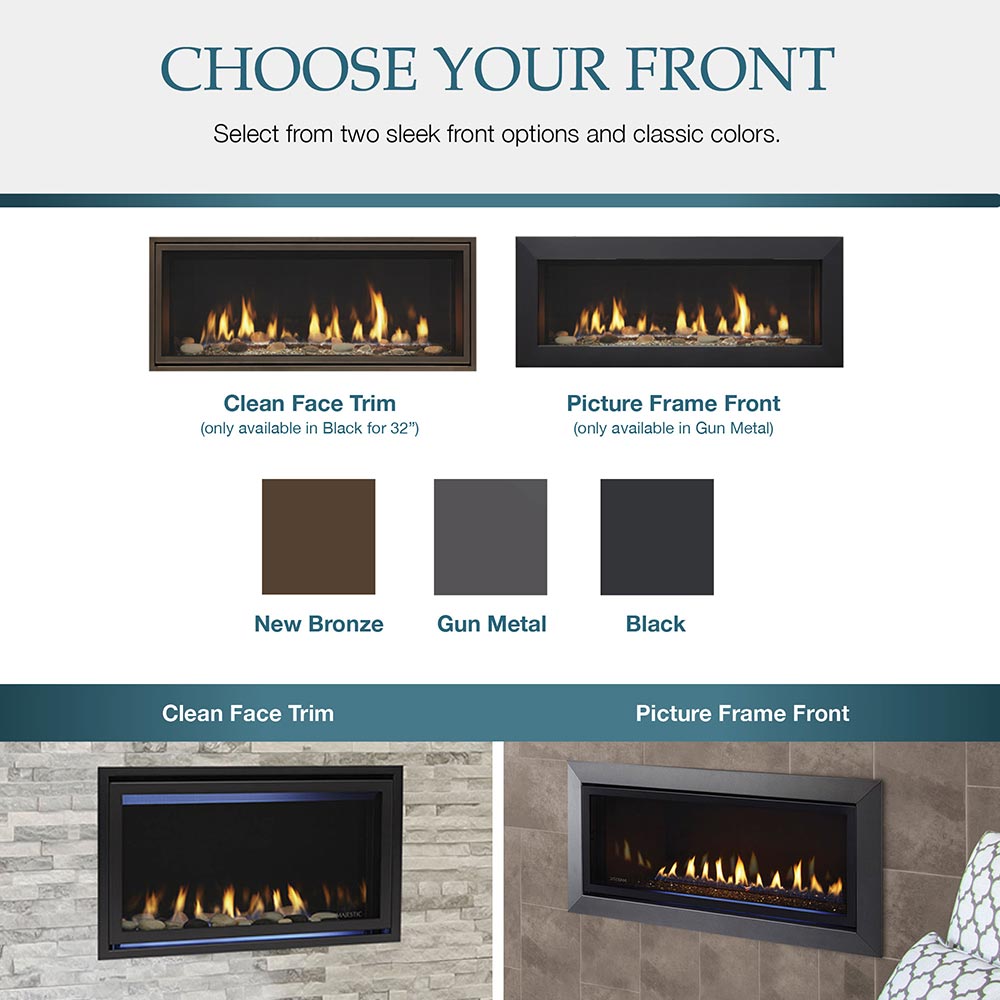 Majestic JADE32IN-B Jade 32-Inch Direct Vent Gas Fireplace