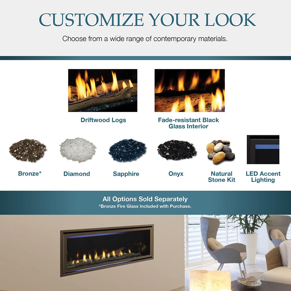 Majestic JADE42IN-B Jade 42-Inch Direct Vent Gas Fireplace